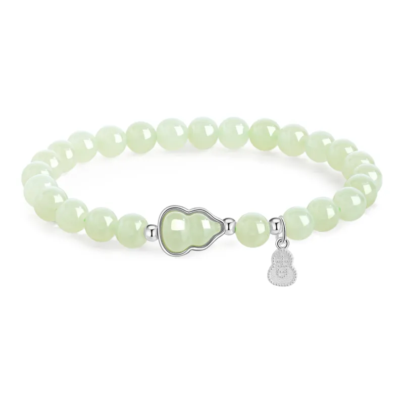 Lao Feng Xiang Bracelets Pale Greenish White Jade Women's-0