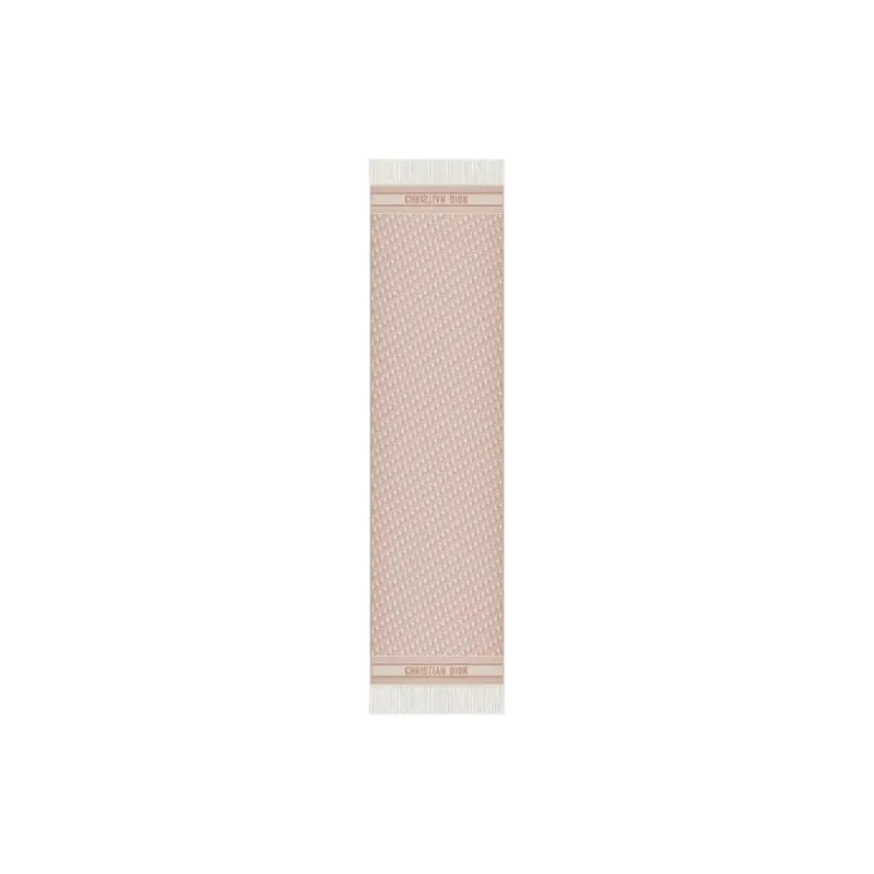 DIOR Cashmere Knit Scarves Women's Beige-1