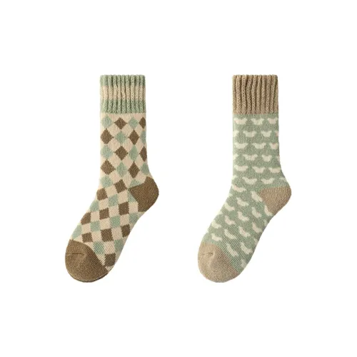 Top Melon Mid Calf Socks Women's Combo Set