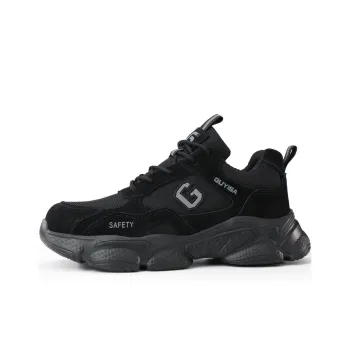 Blue Gull Shield Moisture Wicking Impact Resistant Lightweight Low Top Outdoor Shoes Unisex Black