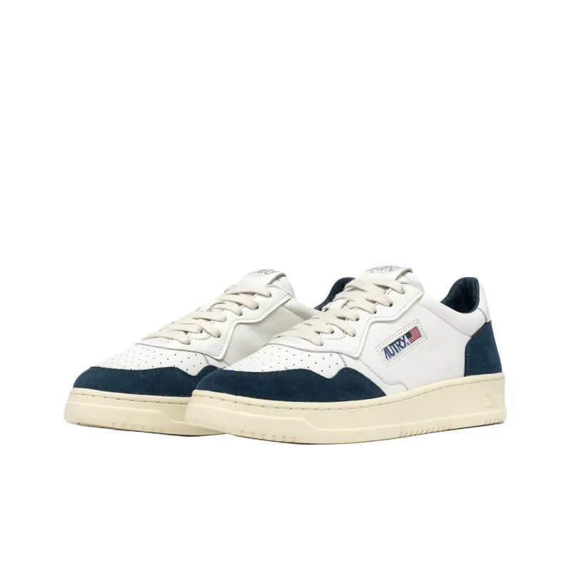 AUTRY Medalist Leather Low White Capri-2