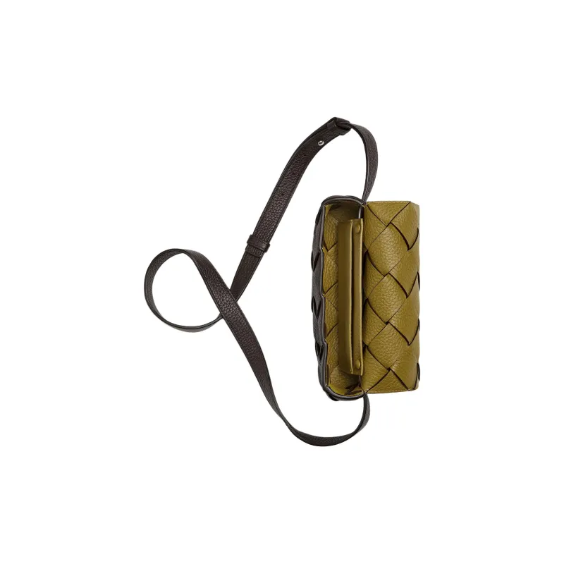 Bottega Veneta Calfskin Fanny Pack Men's Dark Brown-4