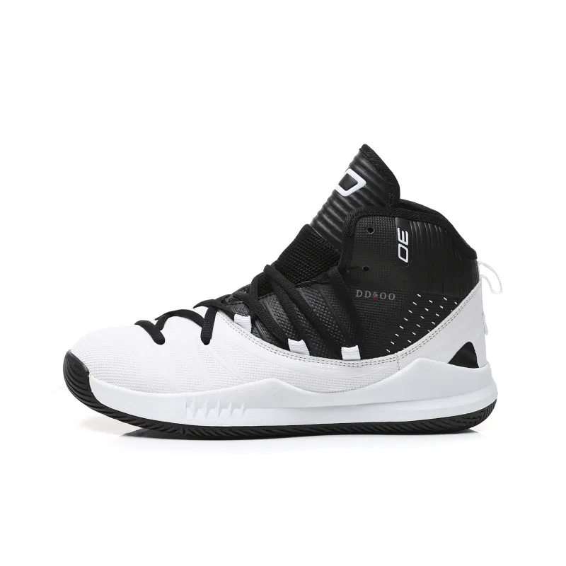 DD&OO Wear-Resistant Breathable Height Increasing High-Top Basketball Shoes Unisex White Gold-15
