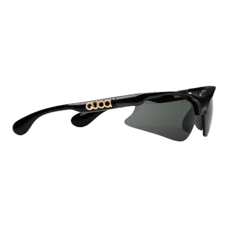 GUCCI Injection Molding Irregular Shape Sunglasses Women's Black-1