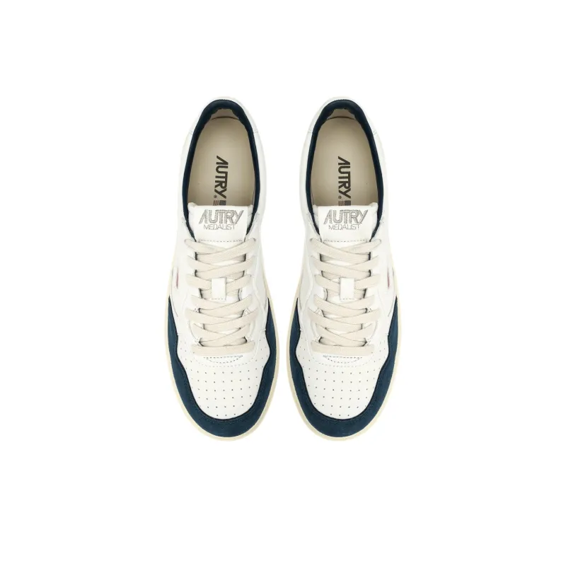 AUTRY Medalist Leather Low White Capri-3