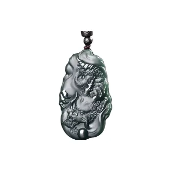 Cuizu Hetian Jade Necklaces Green Jade Unisex