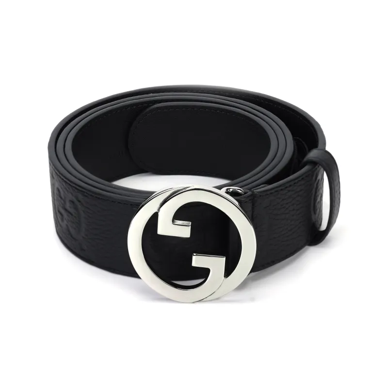 GUCCI Blonde Wide Leather Belt-2