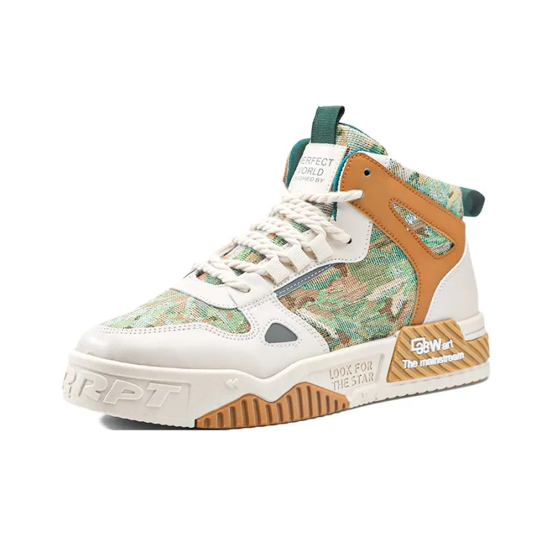 SOURCE Slip Resistant Cushioning Abrasion Resistant Breathable High Top Skateboard Shoes Men's-7