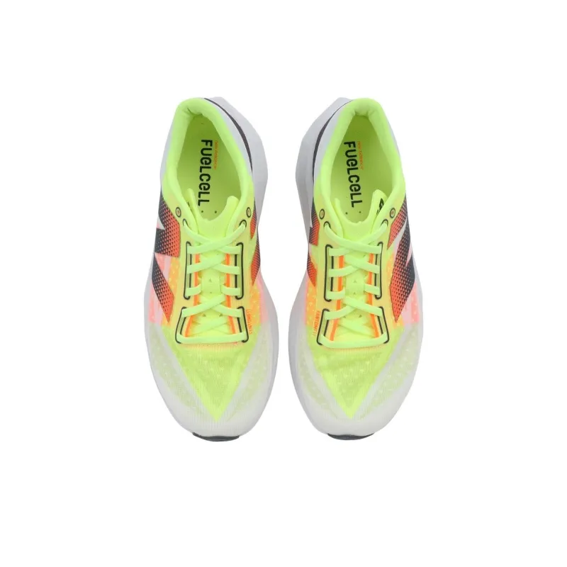New Balance FuelCell Rebel V4 Anti Slip Wear Resistant Low Top Casual Running Shoes Men's White Green-3