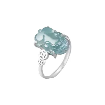 HUWEI Glutinous Jade Jadeite Rings Women's