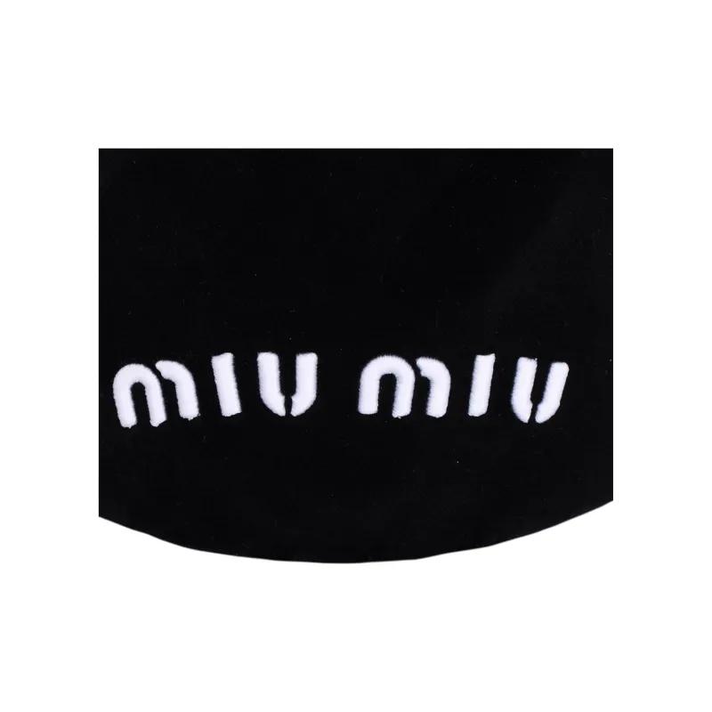 MIU MIU Velvet Baseball Caps Unisex-4