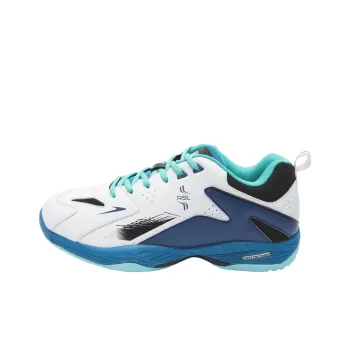 RSL Cushioning Anti Slip And Wear Resistant Low Top Badminton Shoes Men's White Green