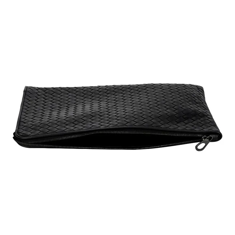 Bottega Veneta Sheepskin Clutch Women's Black-3