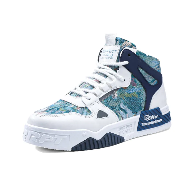 SOURCE Slip Resistant Cushioning Abrasion Resistant Breathable High Top Skateboard Shoes Men's-1