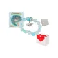 Large Eared Dog Disc Bracelet Gift Set+Shopping Bag+Greeting Card