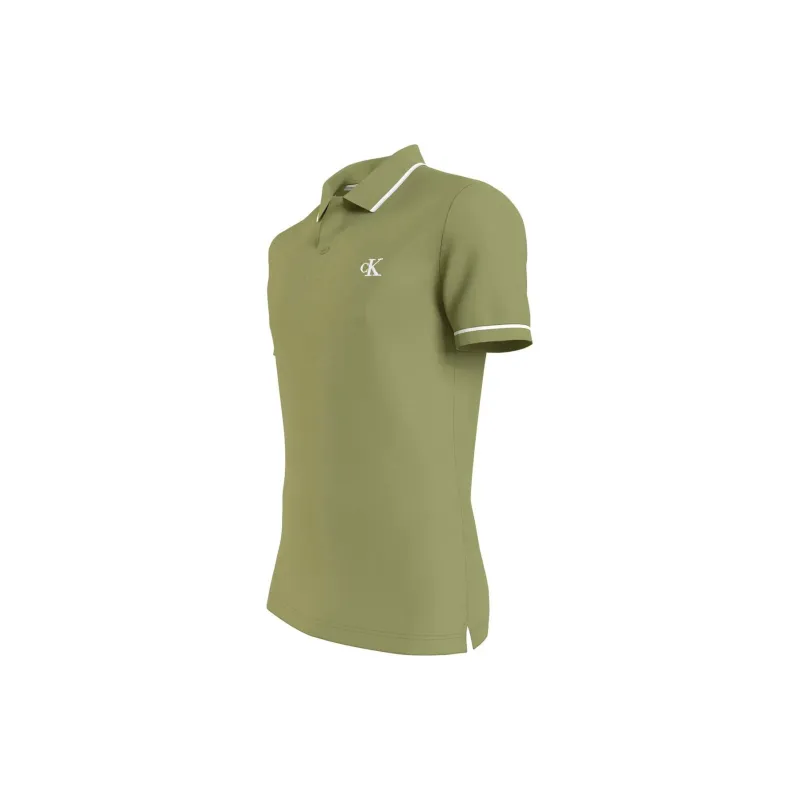 Calvin Klein Logo embroidered Piqué Polo Shirt-2