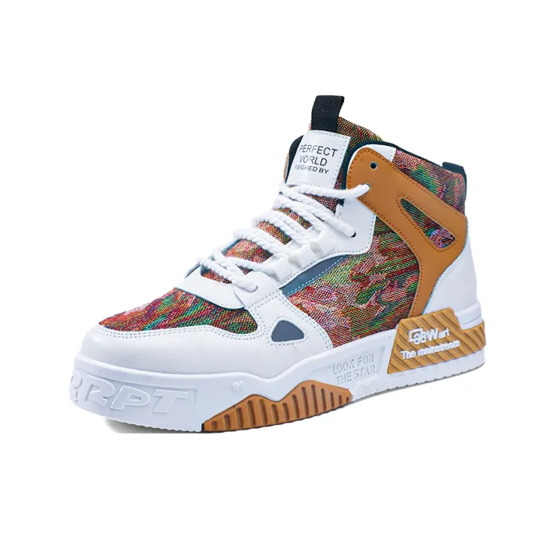 SOURCE Slip Resistant Cushioning Abrasion Resistant Breathable High Top Skateboard Shoes Men's-4