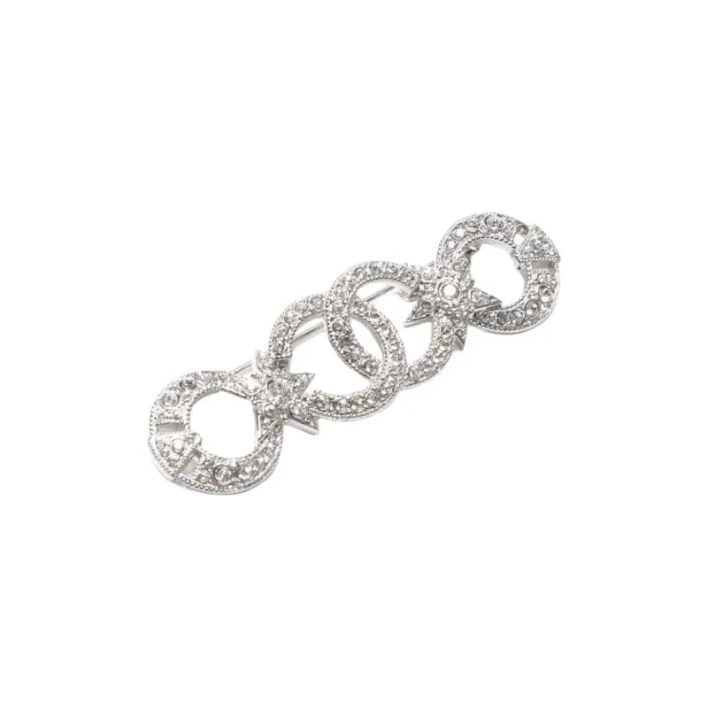 CHANEL 2020 Cc Rhinestone Brooch-0