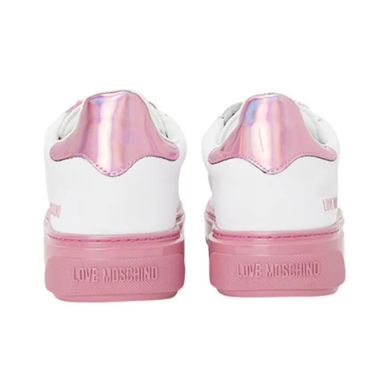 LOVE MOSCHINO Low Top Skateboard Shoes Women's Pink-3