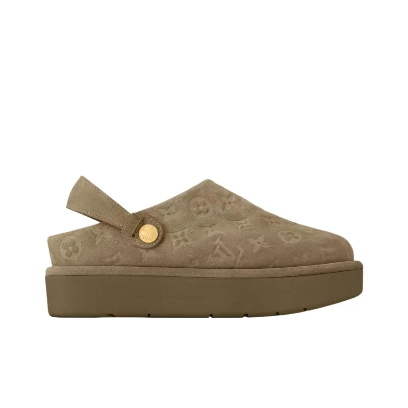 LOUIS VUITTON Aspen Casual Single Shoes Women's Khaki Green-1