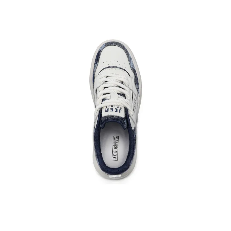 JEEP SPIRIT Skateboard Shoes Men Low Top Polar White-3
