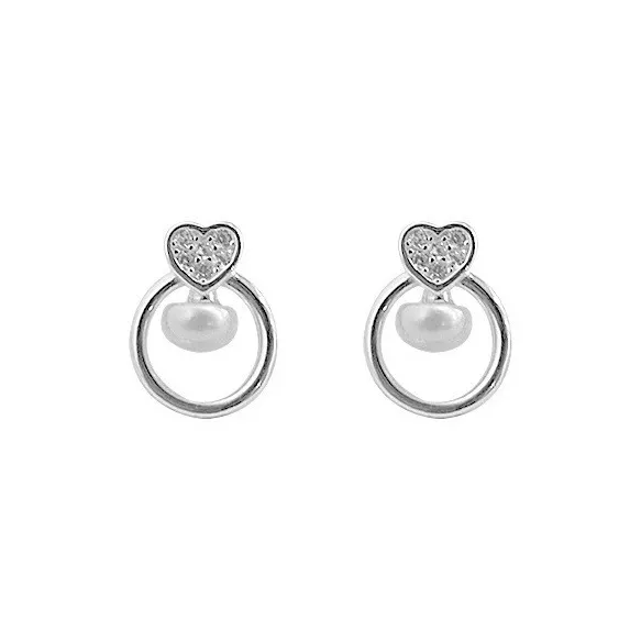 KILOH 925 Sterling Silver Stud Earrings Unisex-0