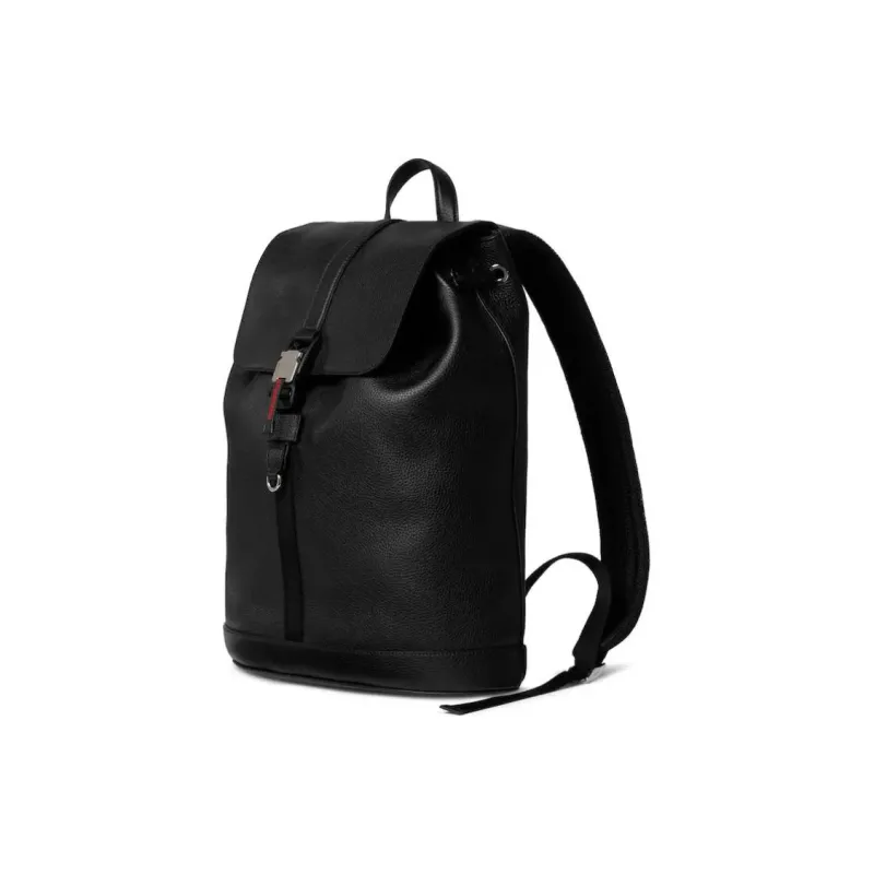 GUCCI Grained Soft Leather Backpack Large Size Men's Black-1