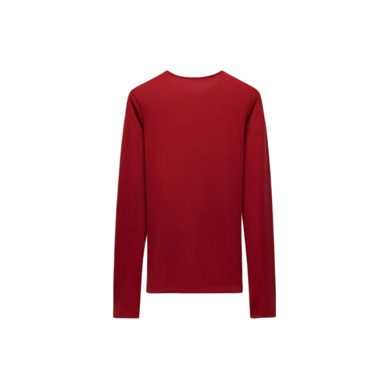 ZARA T-Shirts Women's Deep Red-1