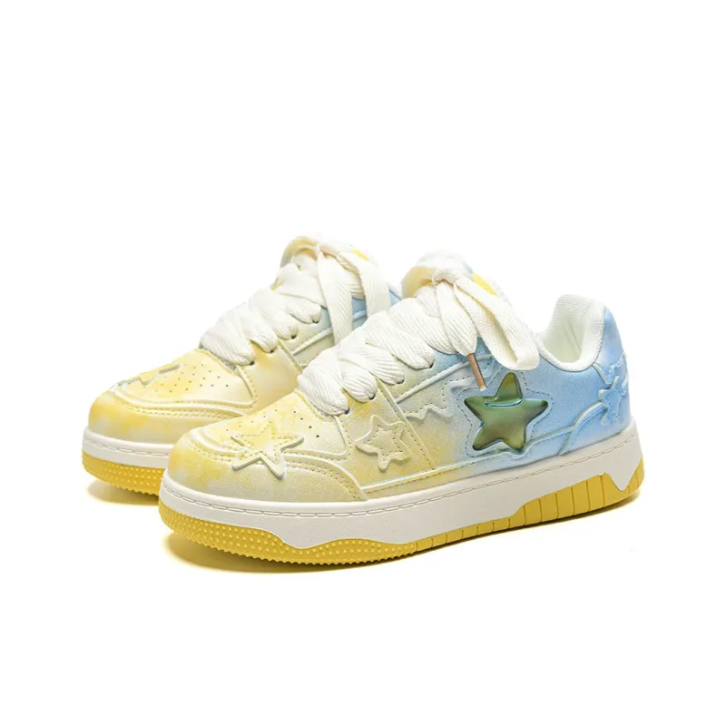 KAAVER OTTO Skateboard Shoes Women's Low Top White-63