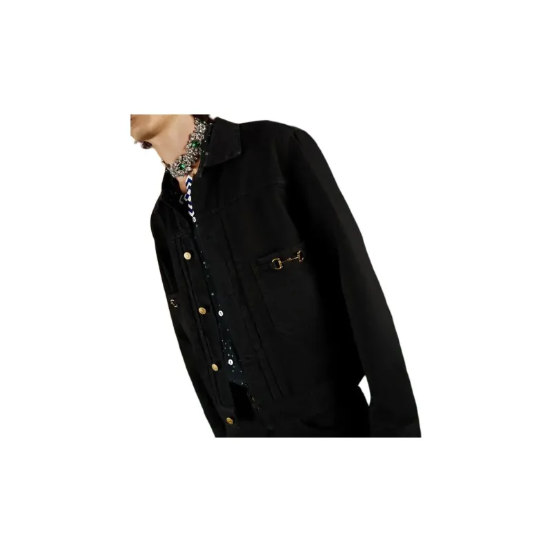 GUCCI Jackets Men Black-3