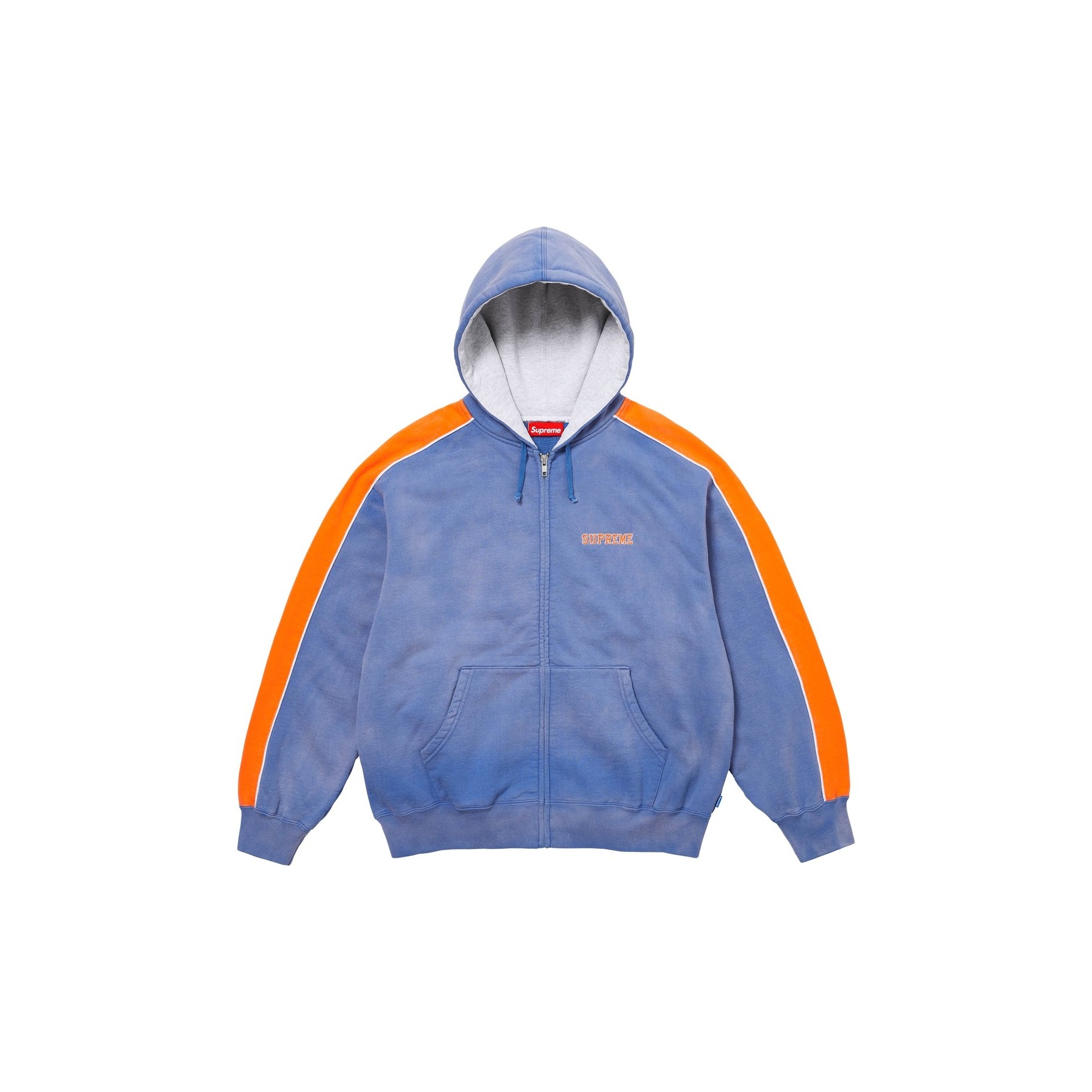 Supreme State Zip Up Hooded Sweatshirt - POIZON