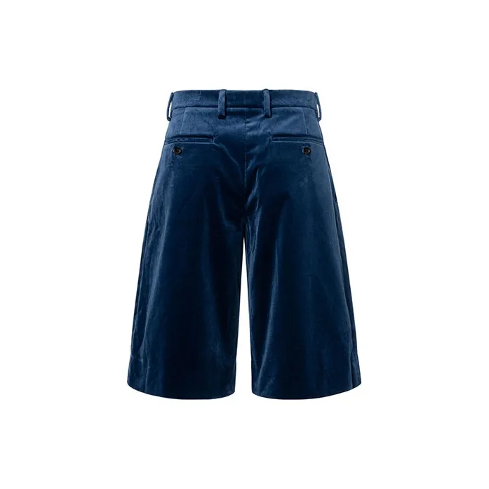 GUCCI Pleated Velvet Shorts-1