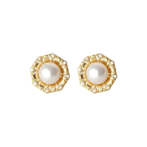 ORANGE SYMBOL Freshwater Pearl Mosquito Repellent Clip on Earrings Women's