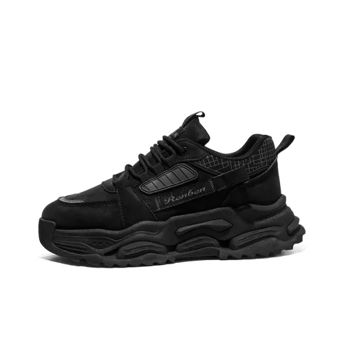 RENBEN Cushioning Height Increasing Low Top Chunky Sneakers Men's