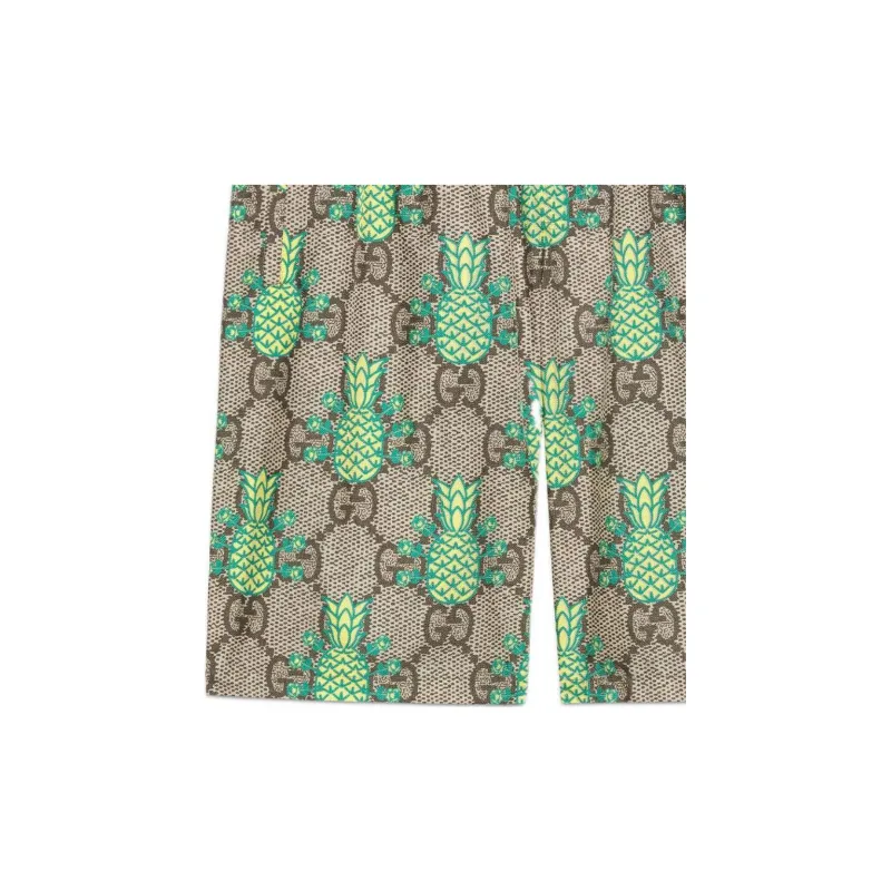 GUCCI Pineapple SS22 Casual Shorts Men's Ebony-1