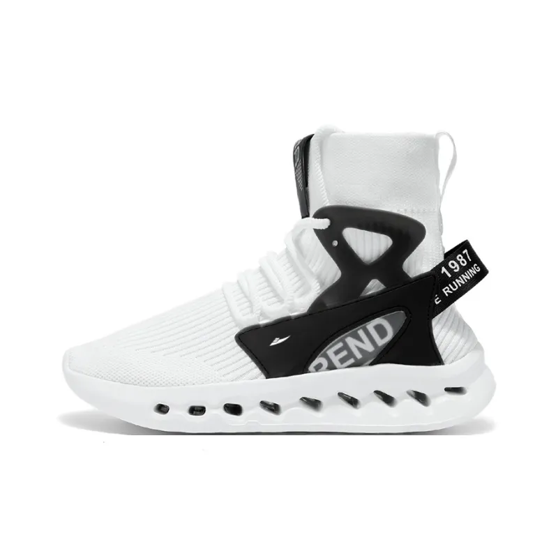 Kuding Casual Shoes Men High Top White/Black/Red/Blue-0