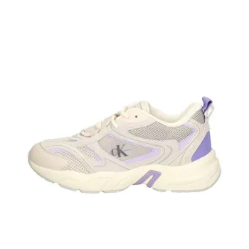 CKJ CALVIN KLEIN JEANS Low Top Casual Shoes Women's White Purple