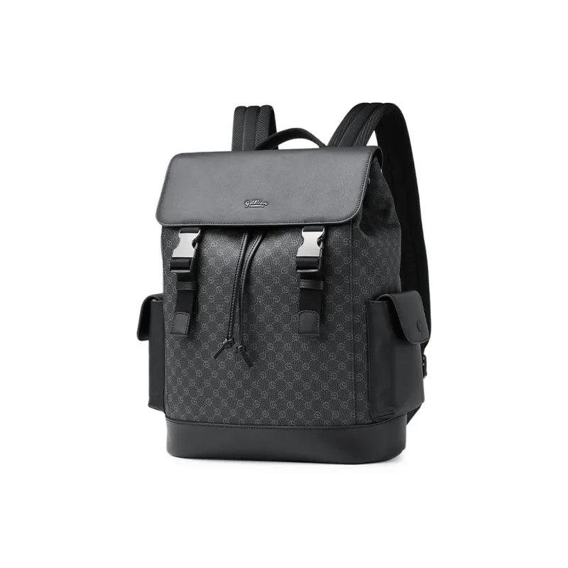 GOLDLION PVC Backpack Large Size Men's Black-1