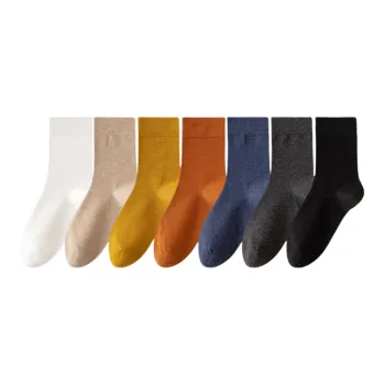 Lan Miao Mid Calf Socks Men's 7 Pack