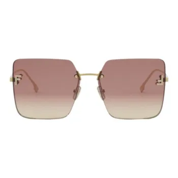 FENDI Square Frameless Sunglasses