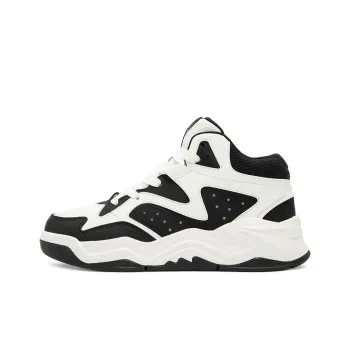 361° Warm Anti Slip And Wear Resistant High Top Skateboard Shoes Women's White Black
