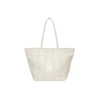By Far Lambskin Tote Bag Shopping Bag Handbag Shoulder Bags Women's Lime Gray
