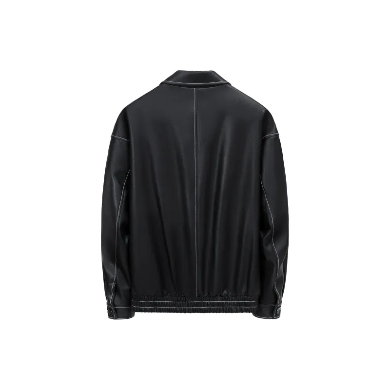Automobili Lamborghini Leather Jacket Unisex-5