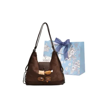 REDOO PU Crossbody Bag, Shoulder Bag Regular Women's Coffee/Brown