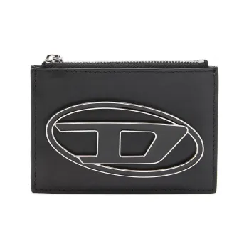 DIESEL Cow Leather Card Holder Regular Women's Black