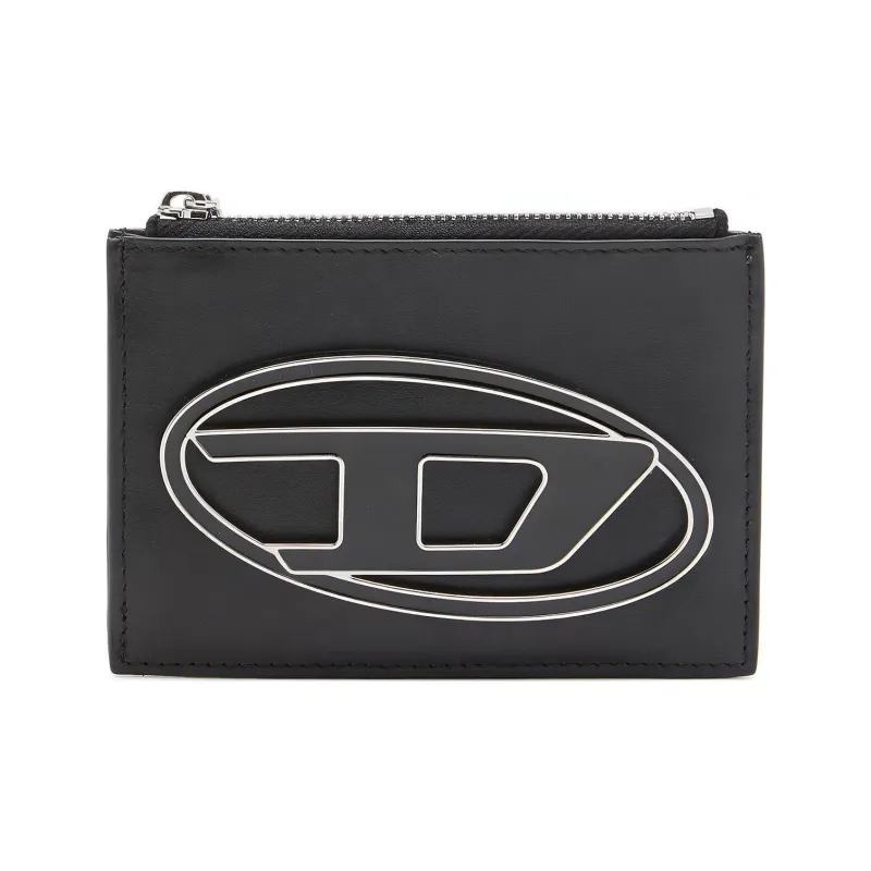 DIESEL Cow Leather Card Holder Regular Women's Black-0