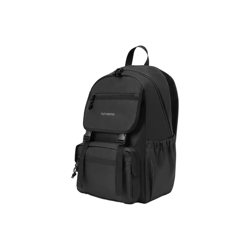 SEM/R Polyester Backpack Large Size Unisex Ecru/Royal Blue/Black-11