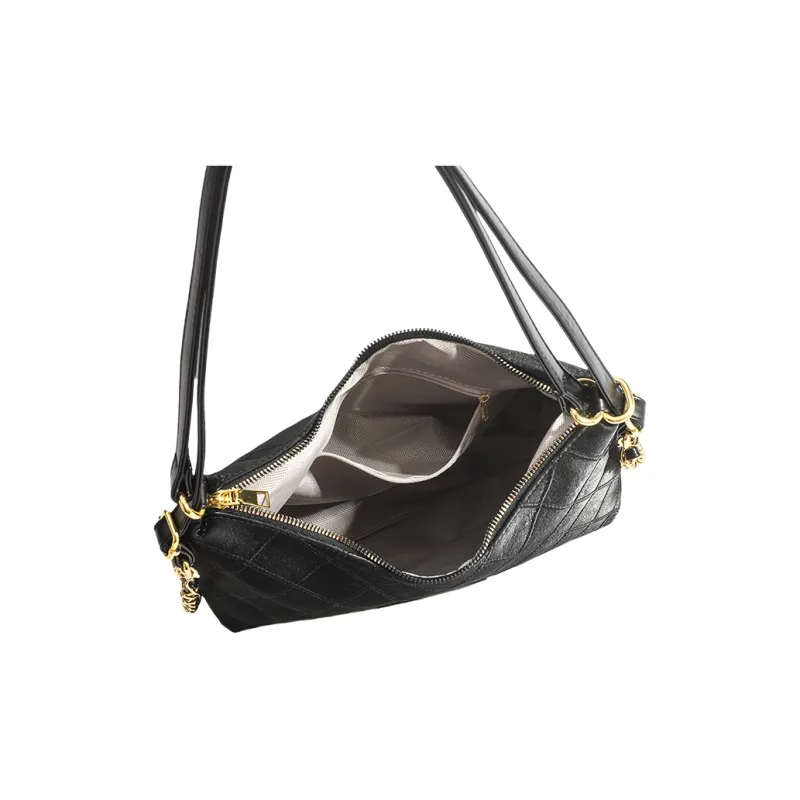 OCTSUI PU Shoulder Bag Women's Black-4
