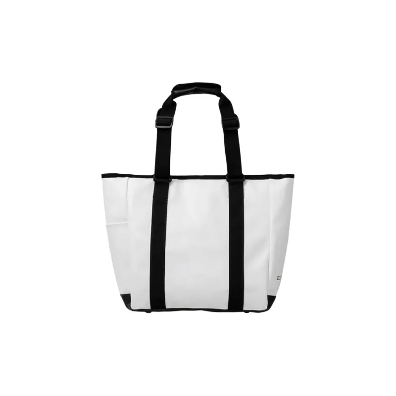 Asics Goldstage Synthetic Leather Tote Bag, Shopping Bag, Shoulder Bag, Handbag Unisex Black & White-1