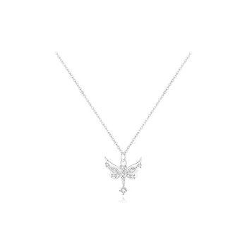 FANFRI Zircon Necklaces Women's Couple Anniversary Birthday Gift For Her Confession Box